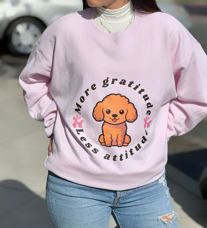 MORE GRATITUDE Crew Neck Sweater