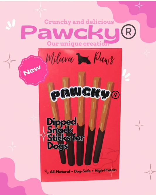 Pawcky® Gourmet Dog Treat Sticks (Beef or Chicken with Carob & Goat Milk)