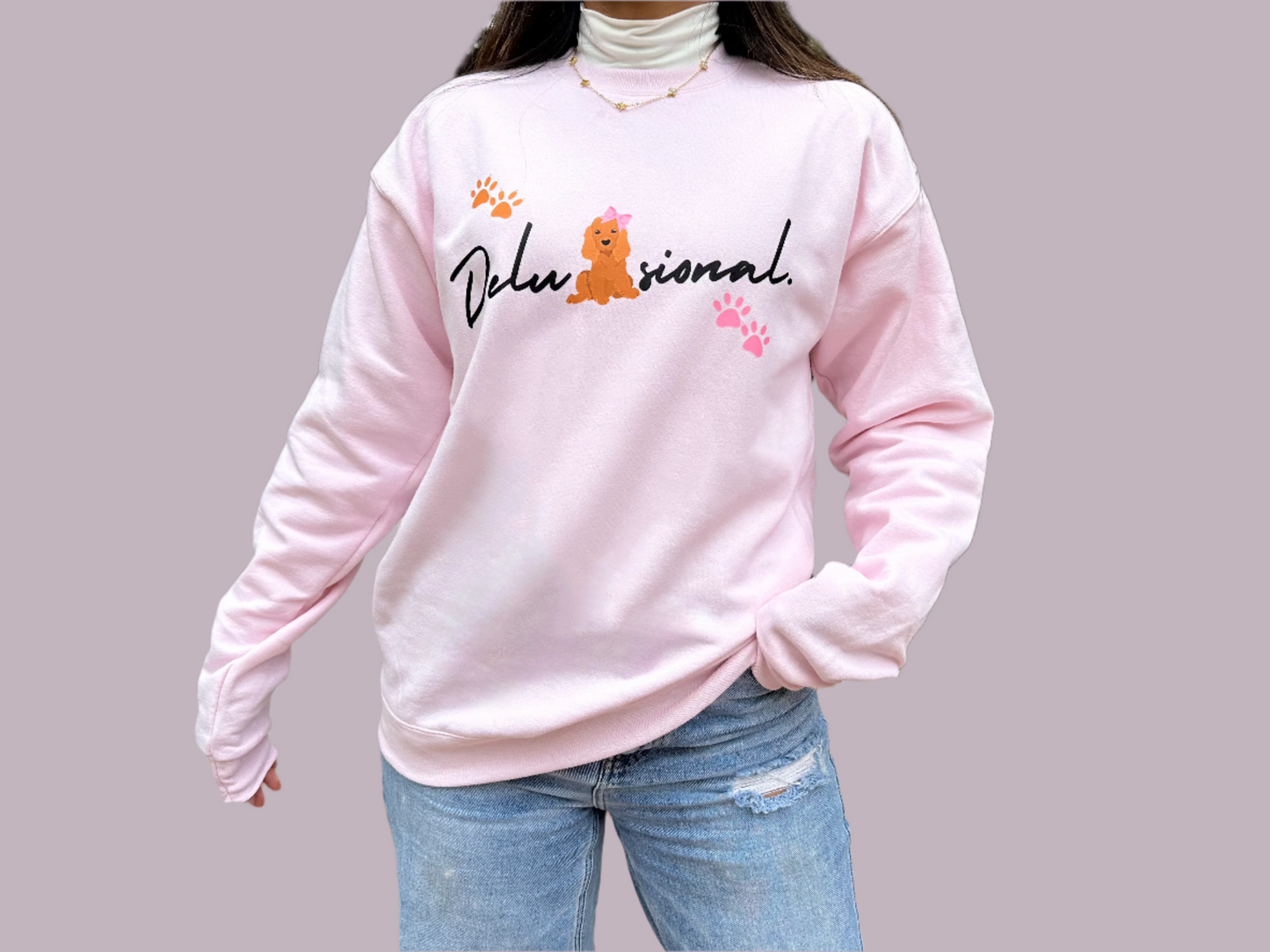 DELUSIONAL Crew Neck Sweater